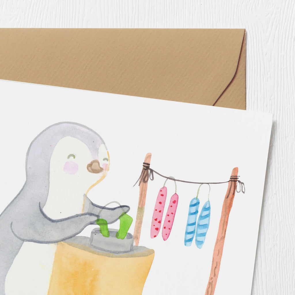 Deluxe Card penguin candle making Hochwertige Grußkarte, Karte, Hochzeitskarte, Hochwertige Klappkarte, Glückwunschkarte, Klappkarte, Geburtstagskarte, Einladungskarte, Grußkarte, Geschenk, Sport, Sportart, Hobby, Schenken, Danke, Dankeschön, Auszeichnung, Gewinn, Sportler, Kerzen ziehen. DIY, Deko basteln, Kerzenziehen