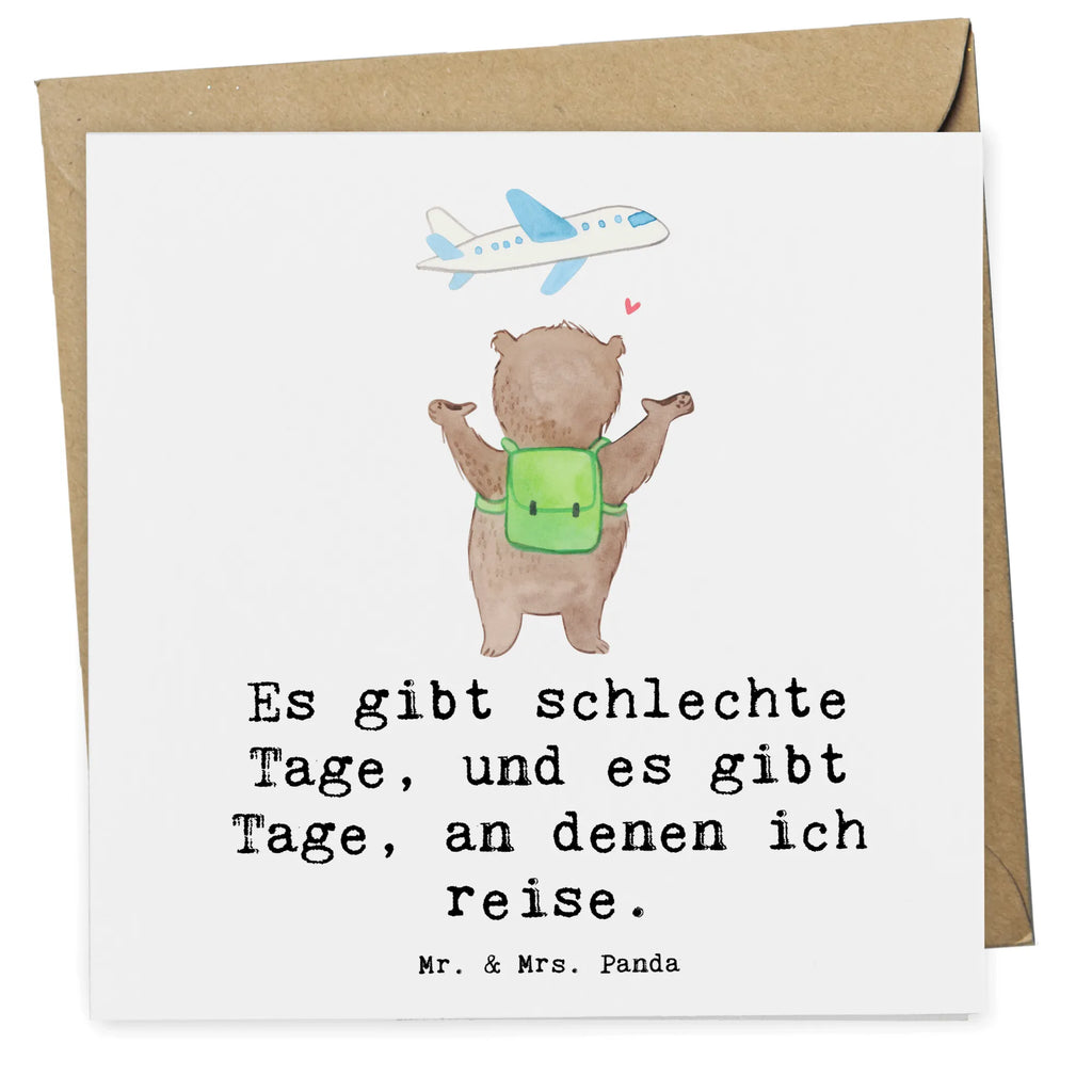 Deluxe Card bear Travel Klappkarte, Hochwertige Klappkarte, Hochwertige Grußkarte, Glückwunschkarte, Geburtstagskarte, Grußkarte, Karte, Einladungskarte, Hochzeitskarte, Geschenk, Sport, Sportart, Hobby, Schenken, Danke, Dankeschön, Auszeichnung, Gewinn, Sportler, Urlaub, Reisebüro, Reiseveranstalter, Auslandsjahr, Schüleraustausch, Weltreise, Reisegruppe, Urlaube, Reisen, Austauschjahr