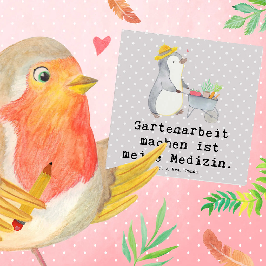 Deluxe Card penguin gardening Hochwertige Grußkarte, Karte, Hochwertige Klappkarte, Glückwunschkarte, Klappkarte, Grußkarte, Hochzeitskarte, Geburtstagskarte, Einladungskarte, Geschenk, Sport, Sportart, Hobby, Schenken, Danke, Dankeschön, Auszeichnung, Gewinn, Sportler, Gartenarbeit, Gartenpflege, Gärtnern, Urban gardening