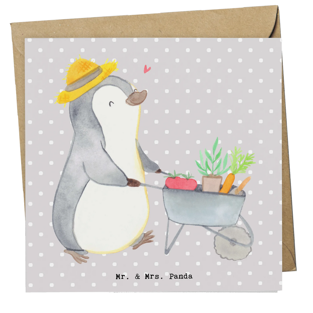 Deluxe Card penguin gardening Hochwertige Grußkarte, Karte, Hochwertige Klappkarte, Glückwunschkarte, Klappkarte, Grußkarte, Hochzeitskarte, Geburtstagskarte, Einladungskarte, Geschenk, Sport, Sportart, Hobby, Schenken, Danke, Dankeschön, Auszeichnung, Gewinn, Sportler, Gartenarbeit, Gartenpflege, Gärtnern, Urban gardening