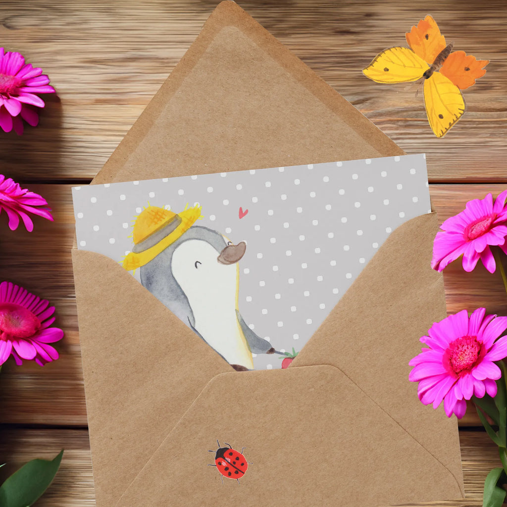 Deluxe Card penguin gardening Hochwertige Grußkarte, Karte, Hochwertige Klappkarte, Glückwunschkarte, Klappkarte, Grußkarte, Hochzeitskarte, Geburtstagskarte, Einladungskarte, Geschenk, Sport, Sportart, Hobby, Schenken, Danke, Dankeschön, Auszeichnung, Gewinn, Sportler, Gartenarbeit, Gartenpflege, Gärtnern, Urban gardening