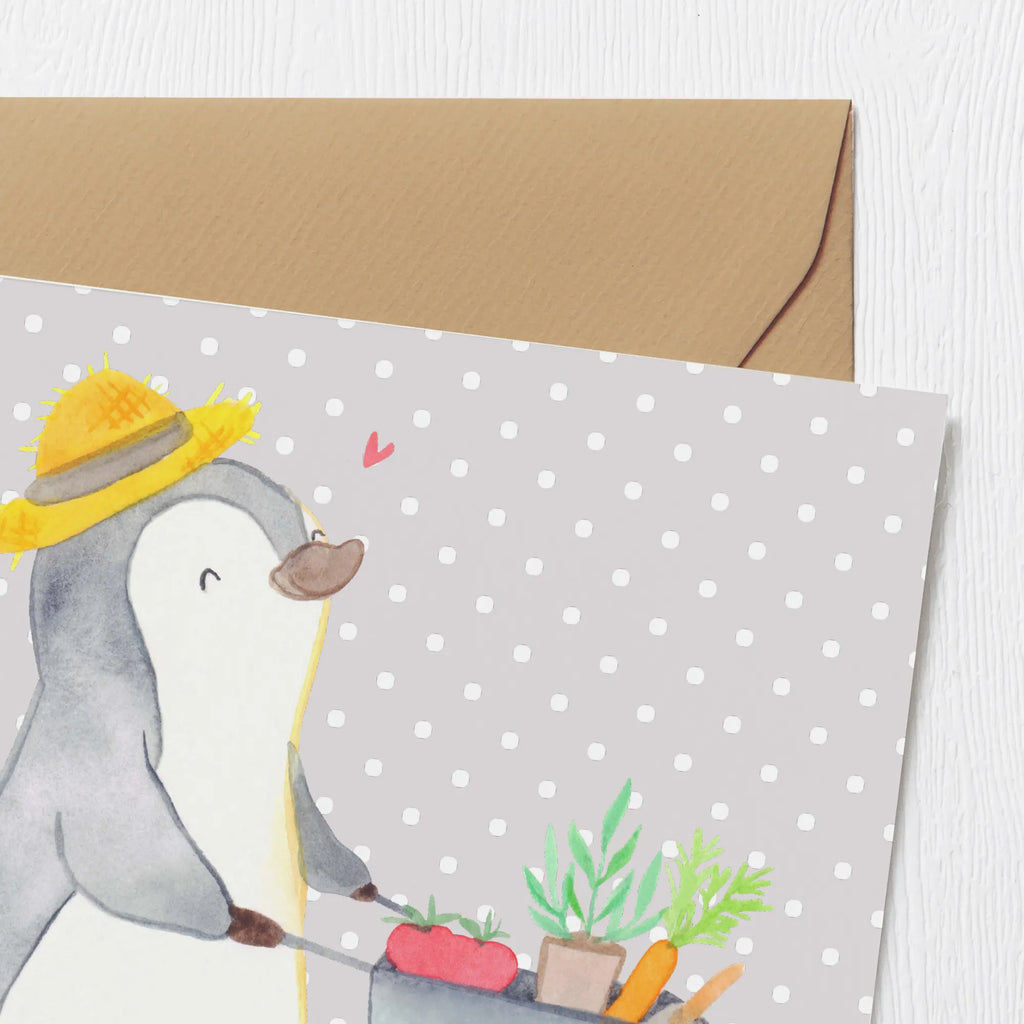 Deluxe Card penguin gardening Hochwertige Grußkarte, Karte, Hochwertige Klappkarte, Glückwunschkarte, Klappkarte, Grußkarte, Hochzeitskarte, Geburtstagskarte, Einladungskarte, Geschenk, Sport, Sportart, Hobby, Schenken, Danke, Dankeschön, Auszeichnung, Gewinn, Sportler, Gartenarbeit, Gartenpflege, Gärtnern, Urban gardening