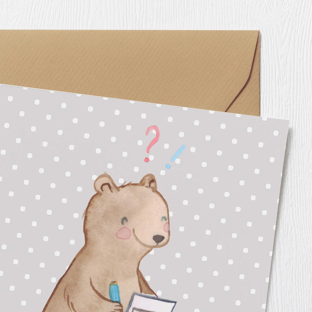 Deluxe Karte Bär Rätsel lösen Karte, Einladungskarte, Glückwunschkarte, Klappkarte, Hochwertige Klappkarte, Hochwertige Grußkarte, Geburtstagskarte, Grußkarte, Hochzeitskarte, Geschenk, Sport, Sportart, Hobby, Schenken, Danke, Dankeschön, Auszeichnung, Gewinn, Sportler, Gedächtnissport, Kreuzworträtsel lösen, Gedächtnistraining, Rätsel lösen, Knobeln