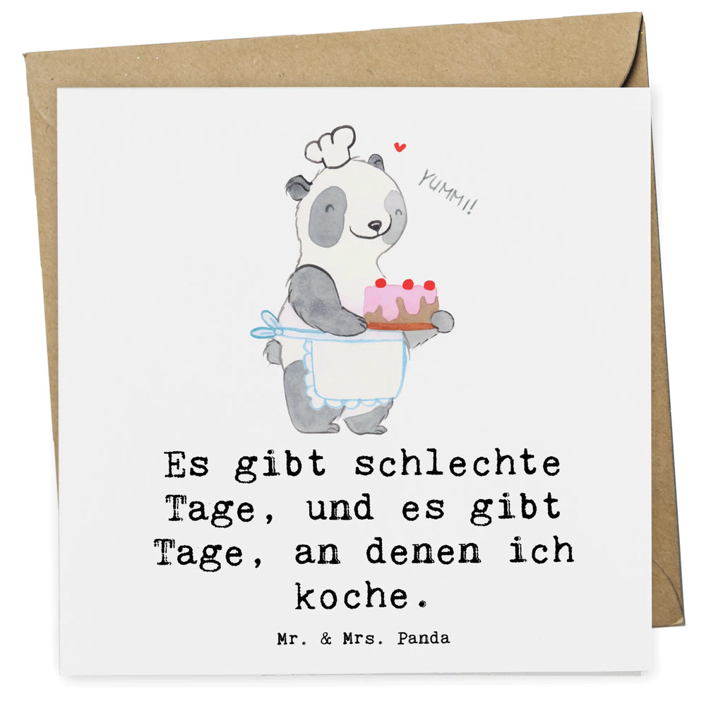 Deluxe Karte Bär Kochen Hochwertige Grußkarte, Klappkarte, Hochzeitskarte, Grußkarte, Karte, Hochwertige Klappkarte, Glückwunschkarte, Geburtstagskarte, Einladungskarte, Geschenk, Sport, Sportart, Hobby, Schenken, Danke, Dankeschön, Auszeichnung, Gewinn, Sportler, Hobbykoch, Kochen, Hobbyköchin