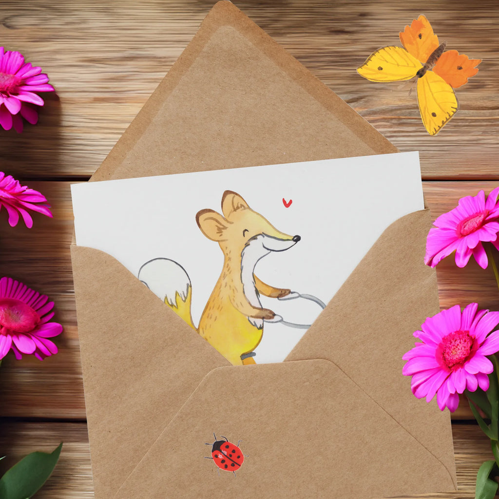 Deluxe Karte Fuchs Fahrrad fahren Hochzeitskarte, Grußkarte, Einladungskarte, Hochwertige Klappkarte, Karte, Glückwunschkarte, Klappkarte, Geburtstagskarte, Hochwertige Grußkarte, Geschenk, Sport, Sportart, Hobby, Schenken, Danke, Dankeschön, Auszeichnung, Gewinn, Sportler, Radeln, Radsport, Trekking, Mountainbiking, Fahrrad fahren