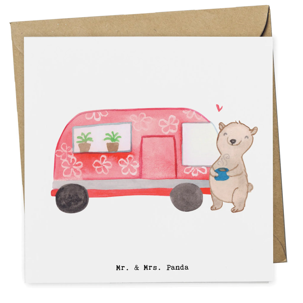 Deluxe Karte Bär Camper Hochwertige Klappkarte, Karte, Hochzeitskarte, Klappkarte, Hochwertige Grußkarte, Geburtstagskarte, Grußkarte, Glückwunschkarte, Einladungskarte, Geschenk, Sport, Sportart, Hobby, Schenken, Danke, Dankeschön, Auszeichnung, Gewinn, Sportler, Roadtrip, Campen, Wohnmobil, Campingplatz, Camper, Urlaub, Zelten