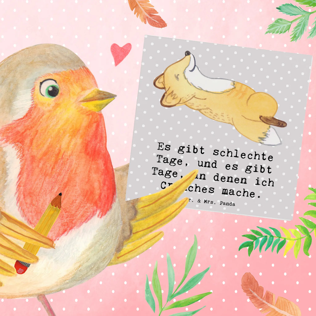 Deluxe Card Fox crunches Grußkarte, Einladungskarte, Hochwertige Klappkarte, Karte, Geburtstagskarte, Hochzeitskarte, Hochwertige Grußkarte, Glückwunschkarte, Klappkarte, Geschenk, Sport, Sportart, Hobby, Schenken, Danke, Dankeschön, Auszeichnung, Gewinn, Sportler, Bauchpressen, Fitnessstudio, Fitness, Crunches