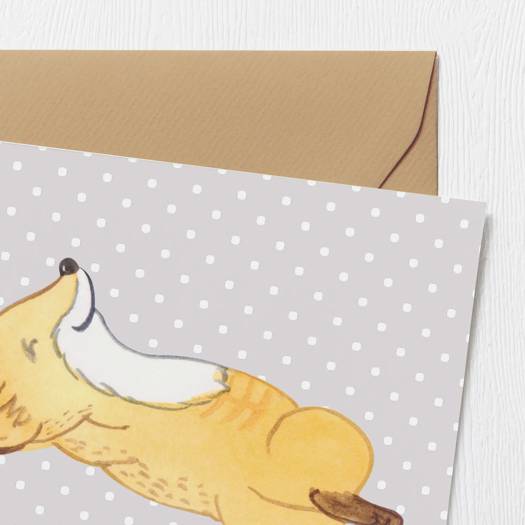 Deluxe Card Fox crunches Grußkarte, Einladungskarte, Hochwertige Klappkarte, Karte, Geburtstagskarte, Hochzeitskarte, Hochwertige Grußkarte, Glückwunschkarte, Klappkarte, Geschenk, Sport, Sportart, Hobby, Schenken, Danke, Dankeschön, Auszeichnung, Gewinn, Sportler, Bauchpressen, Fitnessstudio, Fitness, Crunches
