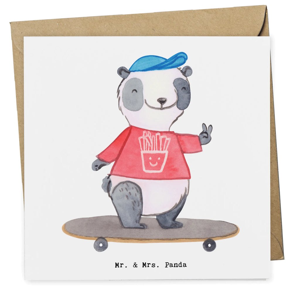 Deluxe Karte Panda Longboard fahren Karte, Geburtstagskarte, Hochzeitskarte, Einladungskarte, Grußkarte, Glückwunschkarte, Hochwertige Grußkarte, Hochwertige Klappkarte, Klappkarte, Geschenk, Sport, Sportart, Hobby, Schenken, Danke, Dankeschön, Auszeichnung, Gewinn, Sportler, Skaten, Longboard fahren