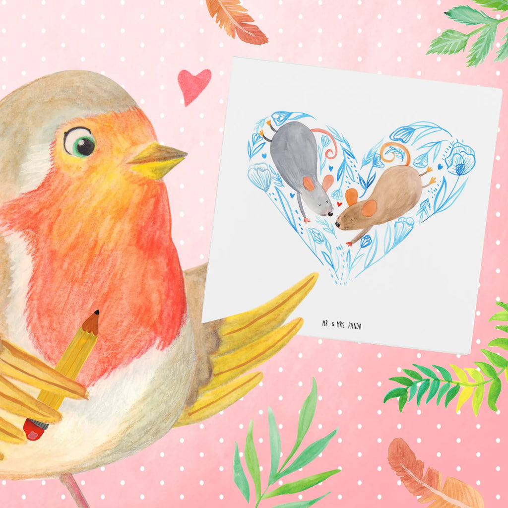 Deluxe Karte Hochzeit Mäuse Herz Klappkarte, Karte, Geburtstagskarte, Hochwertige Grußkarte, Hochzeitskarte, Einladungskarte, Hochwertige Klappkarte, Glückwunschkarte, Grußkarte, Hochzeit, Hochzeitsgeschenk, Ehe, Hochzeitsfeier, Trauung, Trauungsgeschenk, Verlobungsfeier, Verlobungsgeschenk, Hochzeitsgeschenkideen, Hochzeitsgeschenke für Brautpaar, Paargeschenk, Freundin, Paar, Mäuse, Freund, Liebe, Maus