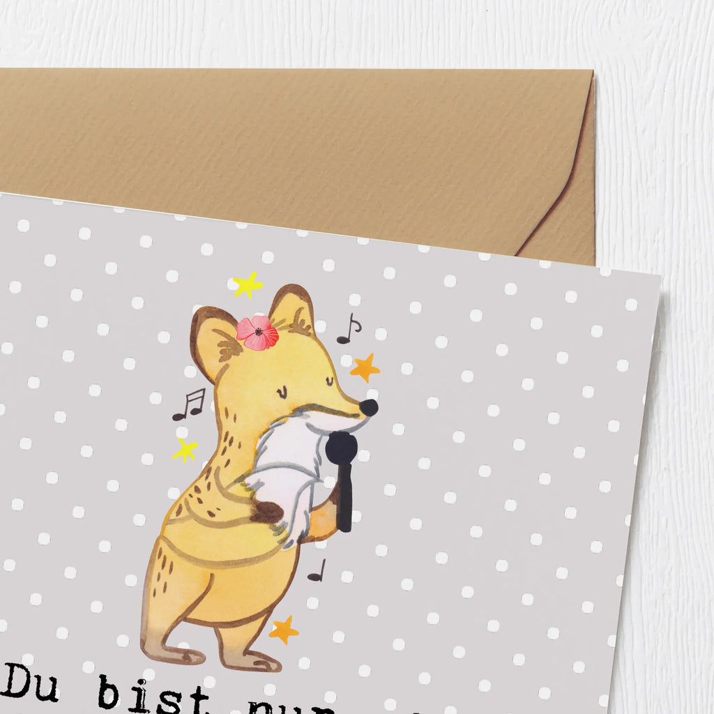 Deluxe Karte Sängerin Herz Klappkarte, Hochwertige Klappkarte, Hochzeitskarte, Einladungskarte, Grußkarte, Karte, Geburtstagskarte, Hochwertige Grußkarte, Glückwunschkarte, Beruf, Ausbildung, Jubiläum, Abschied, Rente, Kollege, Kollegin, Geschenk, Schenken, Arbeitskollege, Mitarbeiter, Firma, Danke, Dankeschön