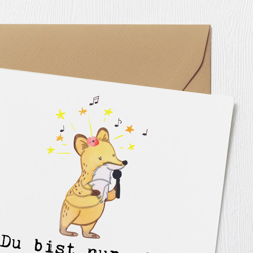 Deluxe Karte Sängerin Herz Klappkarte, Hochwertige Klappkarte, Hochzeitskarte, Einladungskarte, Grußkarte, Karte, Geburtstagskarte, Hochwertige Grußkarte, Glückwunschkarte, Beruf, Ausbildung, Jubiläum, Abschied, Rente, Kollege, Kollegin, Geschenk, Schenken, Arbeitskollege, Mitarbeiter, Firma, Danke, Dankeschön