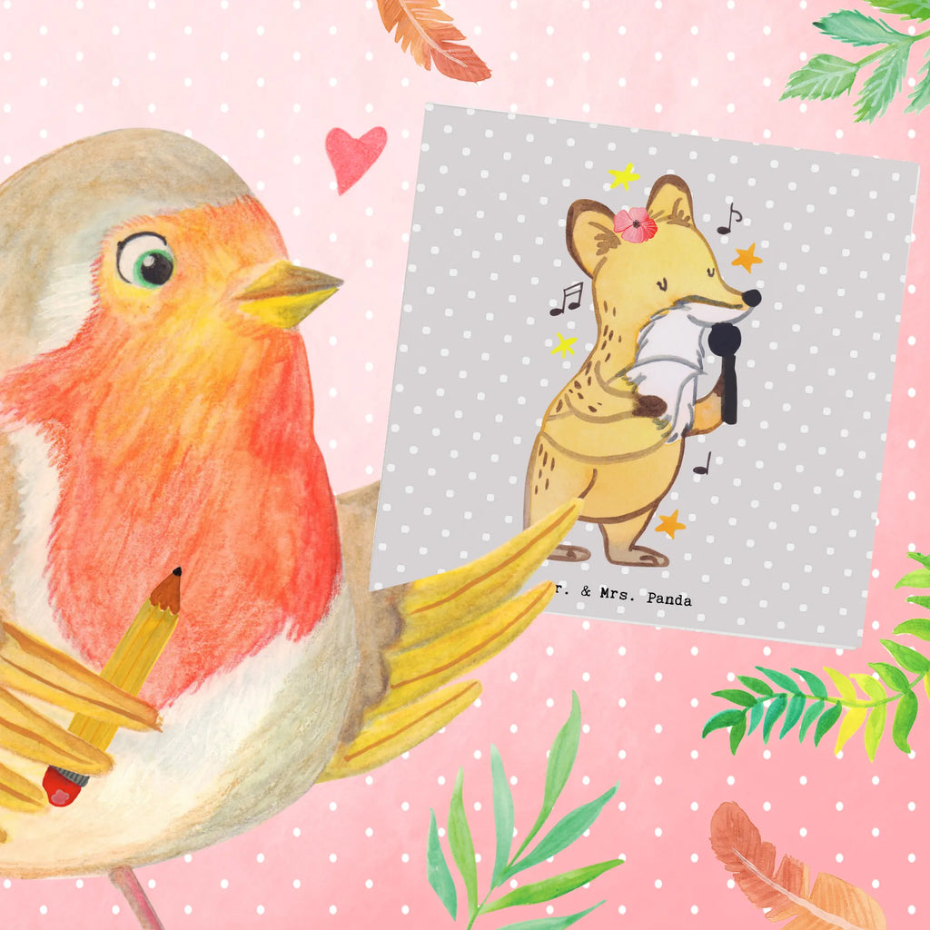 Deluxe Karte Sängerin Herz Klappkarte, Hochwertige Klappkarte, Hochzeitskarte, Einladungskarte, Grußkarte, Karte, Geburtstagskarte, Hochwertige Grußkarte, Glückwunschkarte, Beruf, Ausbildung, Jubiläum, Abschied, Rente, Kollege, Kollegin, Geschenk, Schenken, Arbeitskollege, Mitarbeiter, Firma, Danke, Dankeschön