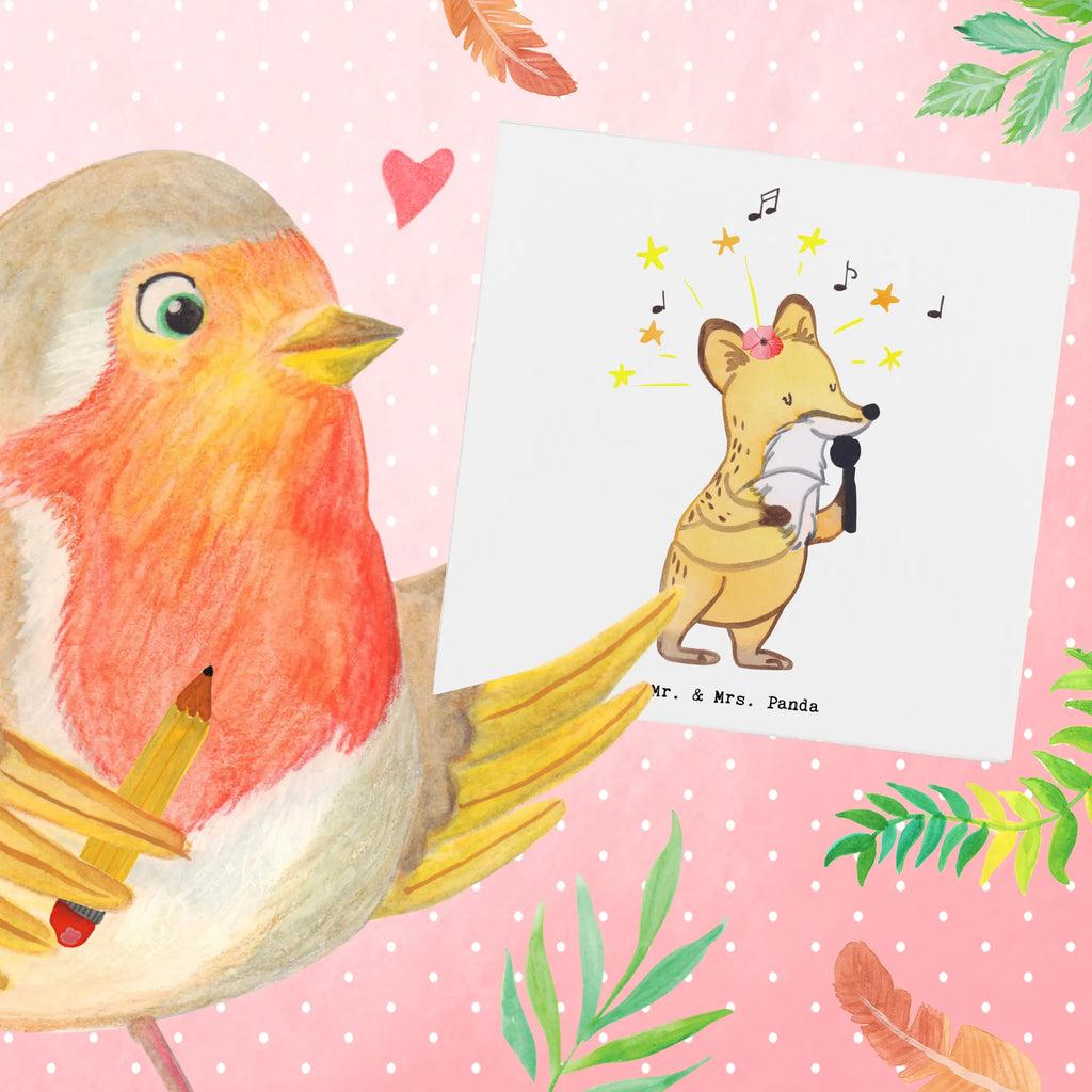 Deluxe Karte Sängerin Herz Klappkarte, Hochwertige Klappkarte, Hochzeitskarte, Einladungskarte, Grußkarte, Karte, Geburtstagskarte, Hochwertige Grußkarte, Glückwunschkarte, Beruf, Ausbildung, Jubiläum, Abschied, Rente, Kollege, Kollegin, Geschenk, Schenken, Arbeitskollege, Mitarbeiter, Firma, Danke, Dankeschön