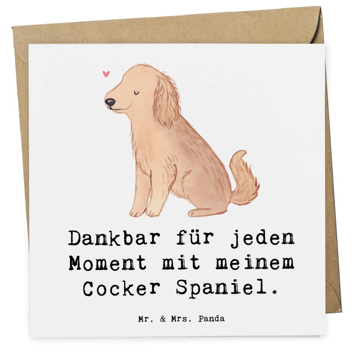 Karta Deluxe Cocker Spaniel Chwila dawanie, prezent, rasa psa, szczeniak, Pies, miłośnik zwierząt, właściciel psa, pies rasowy