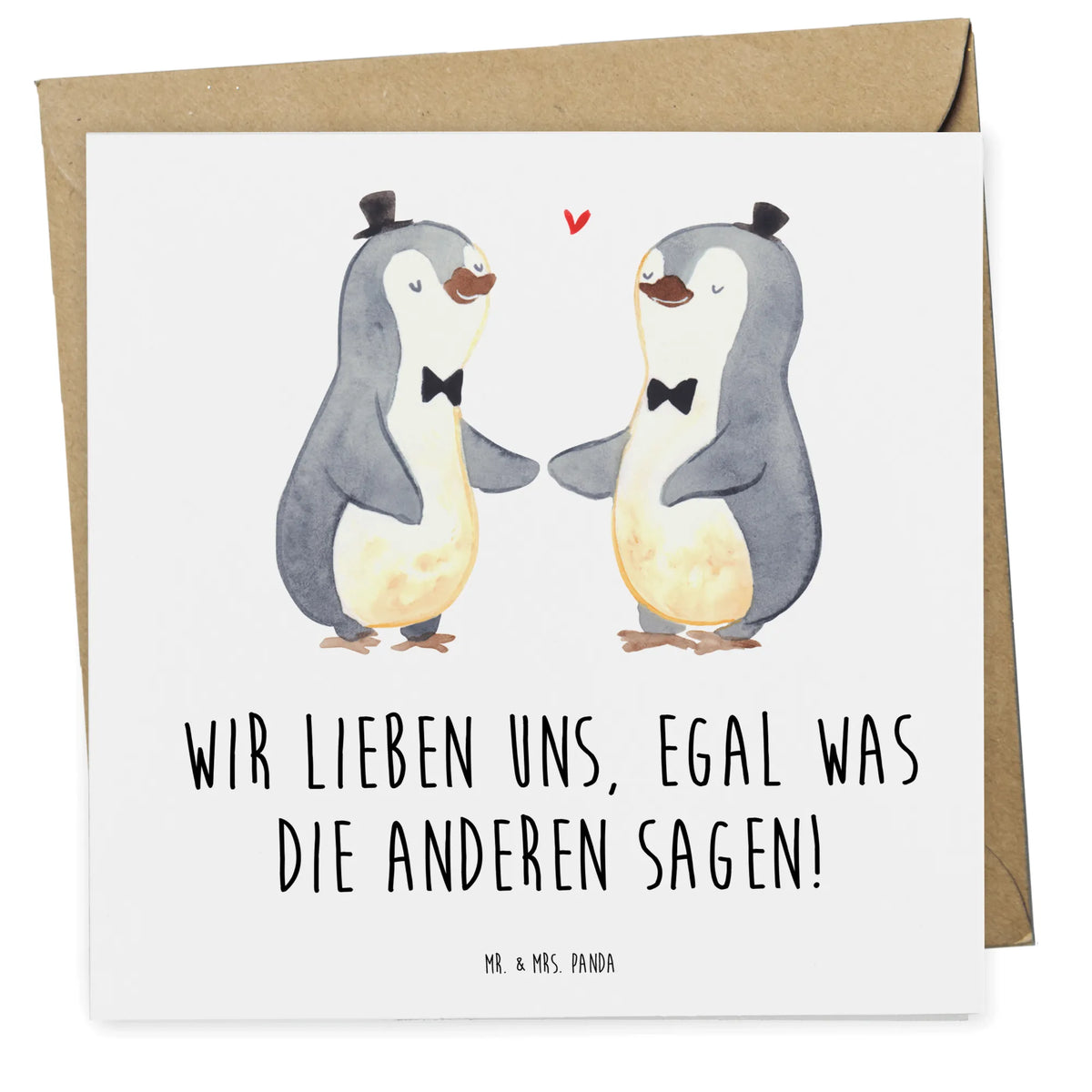 Deluxe Card penguins gay pride