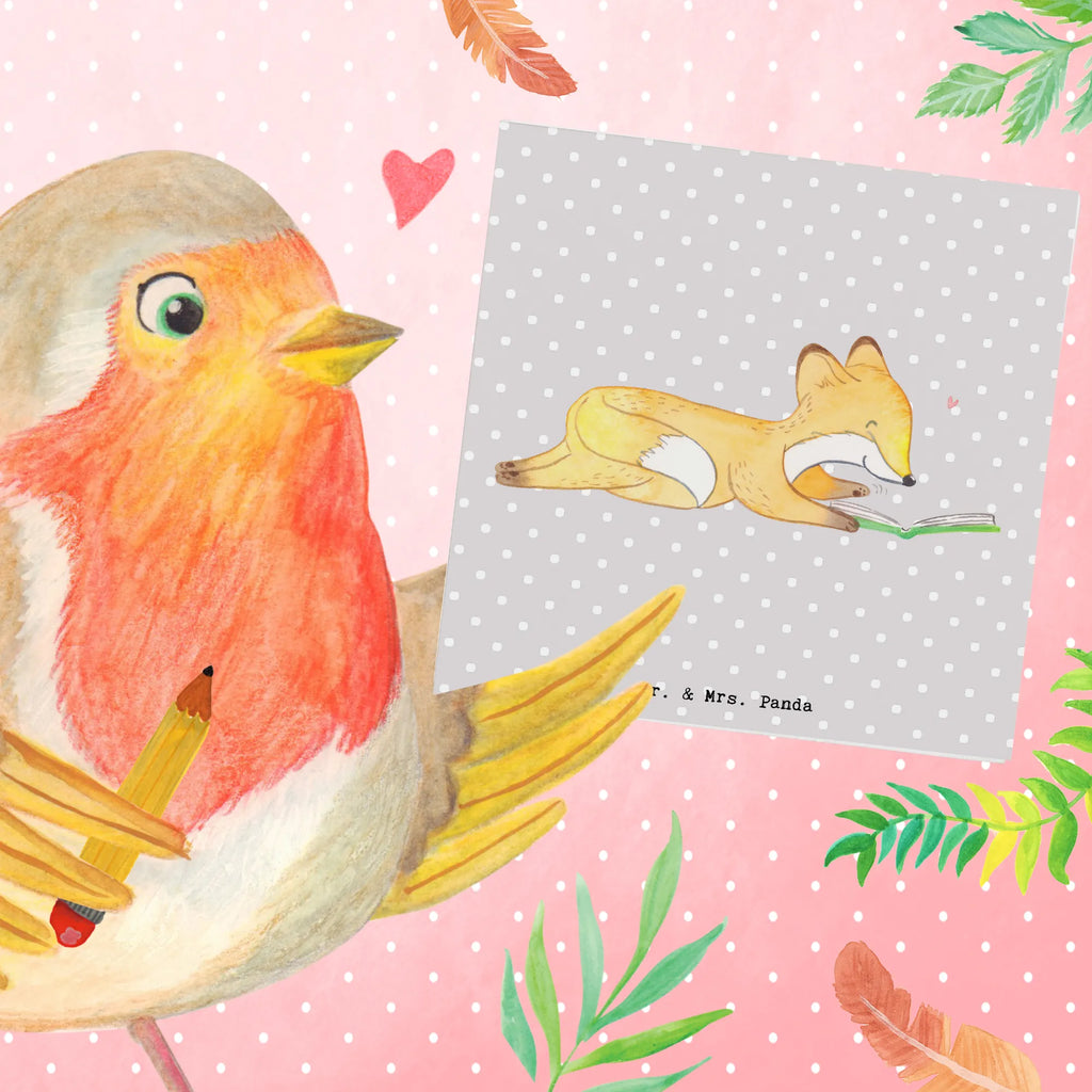 Deluxe Karte Fuchs Lesen Geburtstagskarte, Klappkarte, Hochzeitskarte, Grußkarte, Karte, Einladungskarte, Hochwertige Klappkarte, Glückwunschkarte, Hochwertige Grußkarte, Geschenk, Sport, Sportart, Hobby, Schenken, Danke, Dankeschön, Auszeichnung, Gewinn, Sportler, lesen, Bücher lesen, Bücherwurm