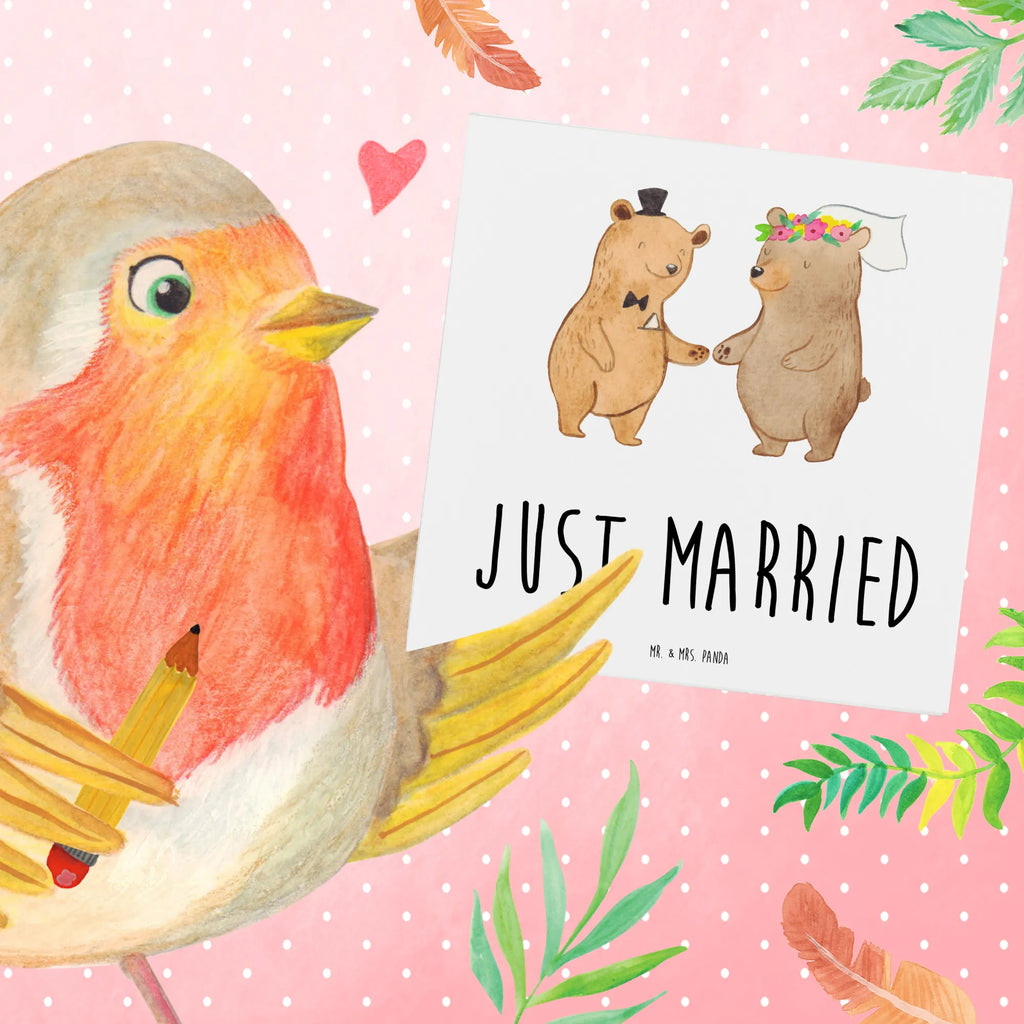 Deluxe Karte Bären Heirat Glückwunschkarte, Geburtstagskarte, Grußkarte, Hochwertige Grußkarte, Hochzeitskarte, Klappkarte, Karte, Einladungskarte, Hochwertige Klappkarte, Hochzeit, Hochzeitsgeschenk, Ehe, Hochzeitsfeier, Trauung, Trauungsgeschenk, Verlobungsfeier, Verlobungsgeschenk, Hochzeitsgeschenkideen, Hochzeitsgeschenke für Brautpaar, Hochzeitstag, Geschenk zur Hochzeit