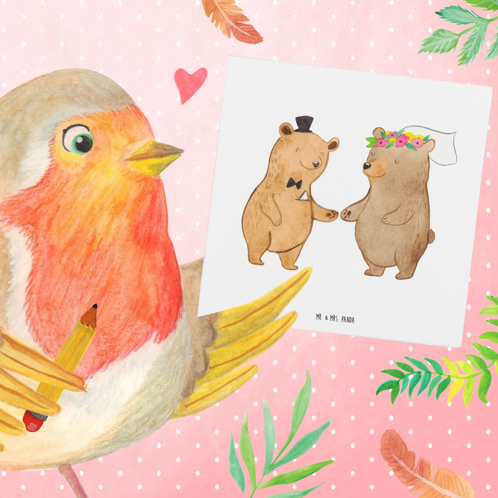 Deluxe Karte Bären Heirat Glückwunschkarte, Geburtstagskarte, Grußkarte, Hochwertige Grußkarte, Hochzeitskarte, Klappkarte, Karte, Einladungskarte, Hochwertige Klappkarte, Hochzeit, Hochzeitsgeschenk, Ehe, Hochzeitsfeier, Trauung, Trauungsgeschenk, Verlobungsfeier, Verlobungsgeschenk, Hochzeitsgeschenkideen, Hochzeitsgeschenke für Brautpaar, Hochzeitstag, Geschenk zur Hochzeit