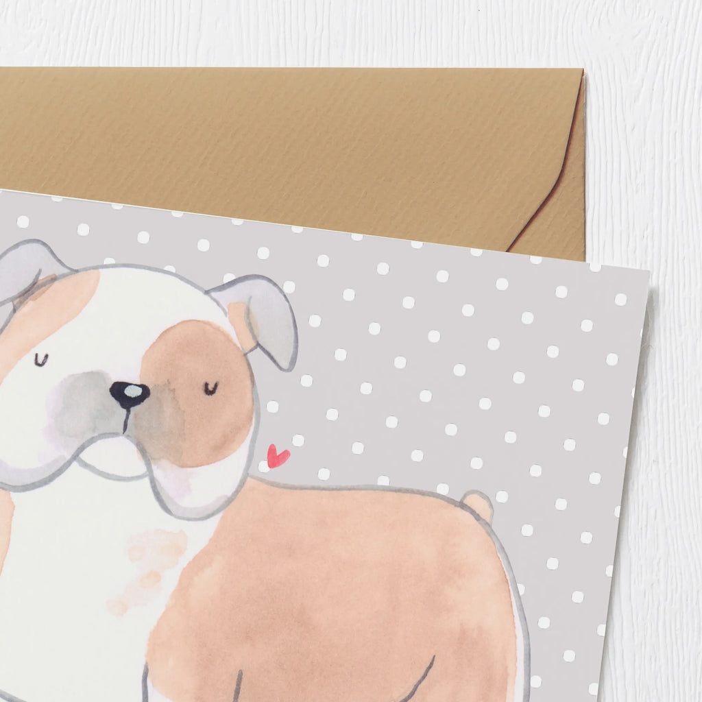 Deluxe Karte Englische Bulldogge Moment Hochwertige Grußkarte, Karte, Geburtstagskarte, Glückwunschkarte, Klappkarte, Hochzeitskarte, Hochwertige Klappkarte, Einladungskarte, Grußkarte, Hund, Hunderasse, Rassehund, Hundebesitzer, Geschenk, Tierfreund, Schenken, Welpe, Englische Bulldogge