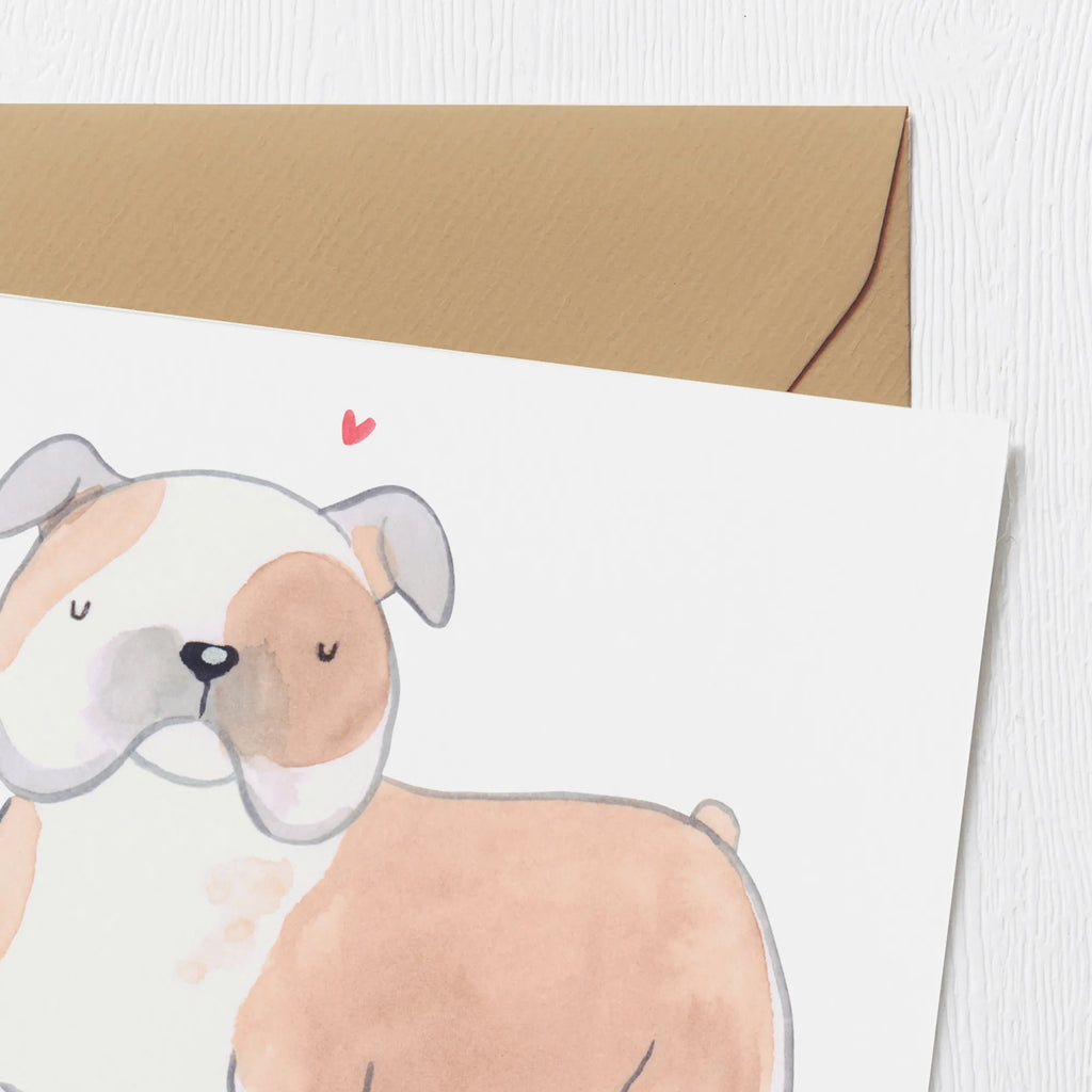 Deluxe Karte Englische Bulldogge Moment Hochwertige Grußkarte, Karte, Geburtstagskarte, Glückwunschkarte, Klappkarte, Hochzeitskarte, Hochwertige Klappkarte, Einladungskarte, Grußkarte, Hund, Hunderasse, Rassehund, Hundebesitzer, Geschenk, Tierfreund, Schenken, Welpe, Englische Bulldogge