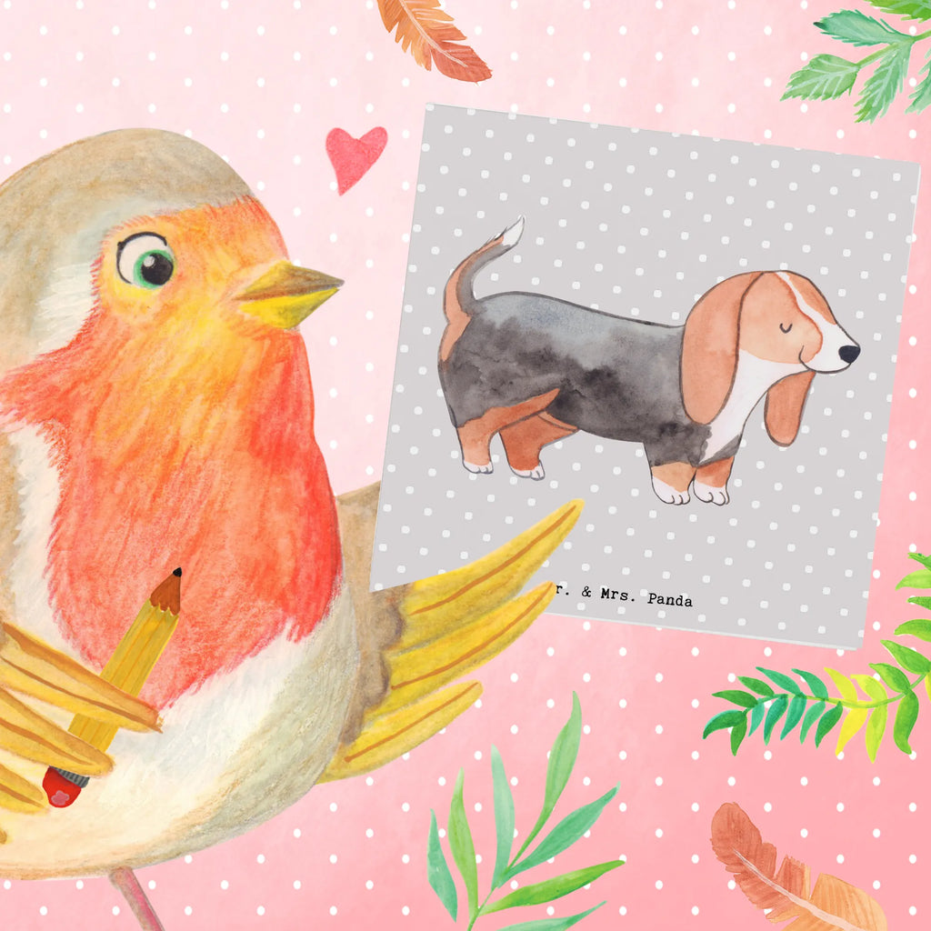 Deluxe Karte Basset Hound Moment Grußkarte, Geburtstagskarte, Hochwertige Klappkarte, Hochwertige Grußkarte, Karte, Einladungskarte, Glückwunschkarte, Klappkarte, Hochzeitskarte, Hund, Hunderasse, Rassehund, Hundebesitzer, Geschenk, Tierfreund, Schenken, Welpe, Basset Hound, Basset