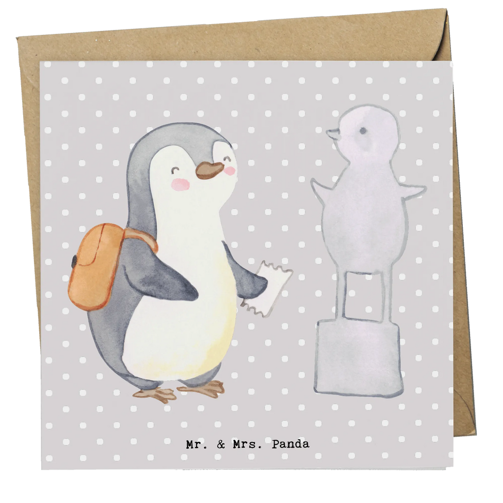 Deluxe Karte Pinguin Museum besuchen Karte, Hochwertige Grußkarte, Hochwertige Klappkarte, Klappkarte, Glückwunschkarte, Geburtstagskarte, Grußkarte, Hochzeitskarte, Einladungskarte, Geschenk, Sport, Sportart, Hobby, Schenken, Danke, Dankeschön, Auszeichnung, Gewinn, Sportler, Museum besuchen, Museen