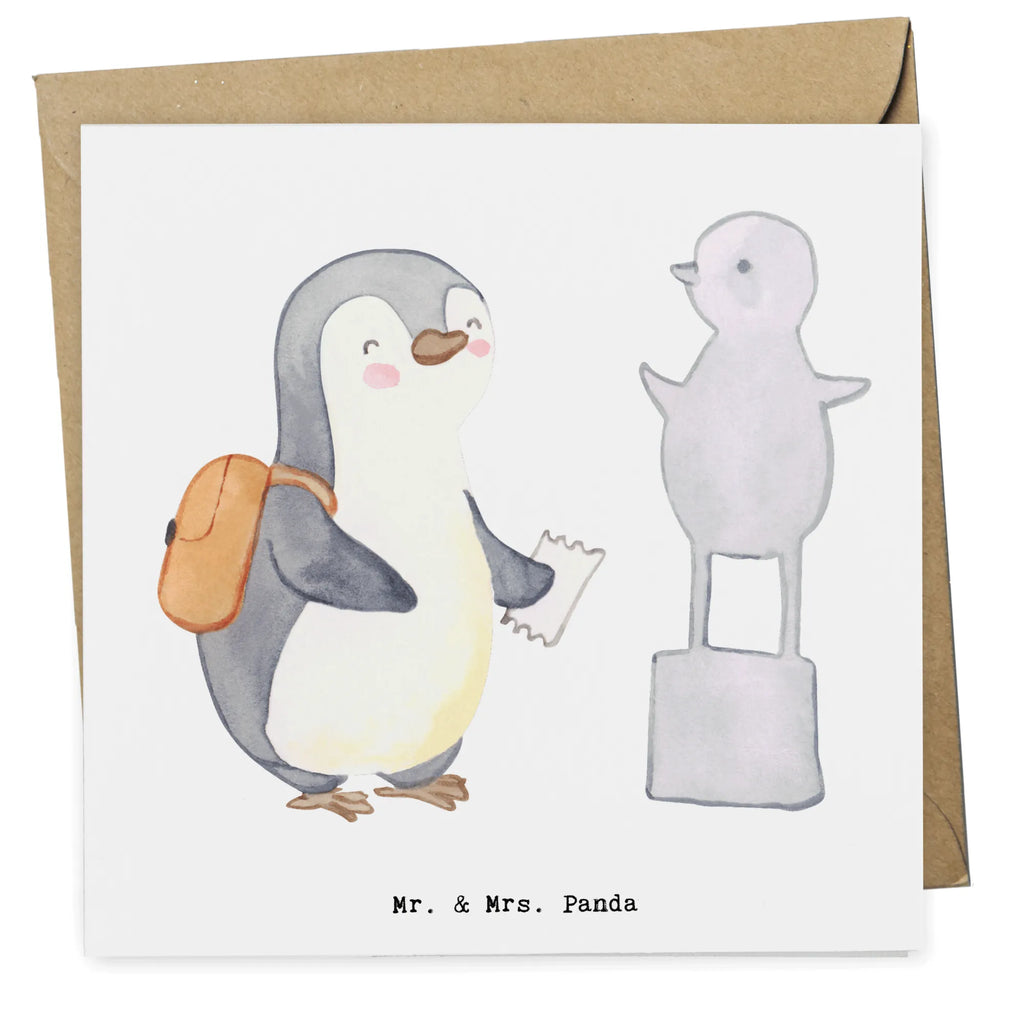 Deluxe Karte Pinguin Museum besuchen Karte, Hochwertige Grußkarte, Hochwertige Klappkarte, Klappkarte, Glückwunschkarte, Geburtstagskarte, Grußkarte, Hochzeitskarte, Einladungskarte, Geschenk, Sport, Sportart, Hobby, Schenken, Danke, Dankeschön, Auszeichnung, Gewinn, Sportler, Museum besuchen, Museen