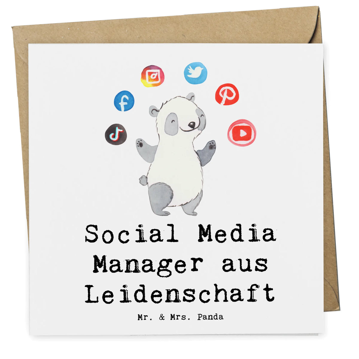 Deluxe Card Social Media Manager Passion gift, sayings, gift idea, best, farewell gift, passing exam, anniversary, retirement, promotion, job start, profession