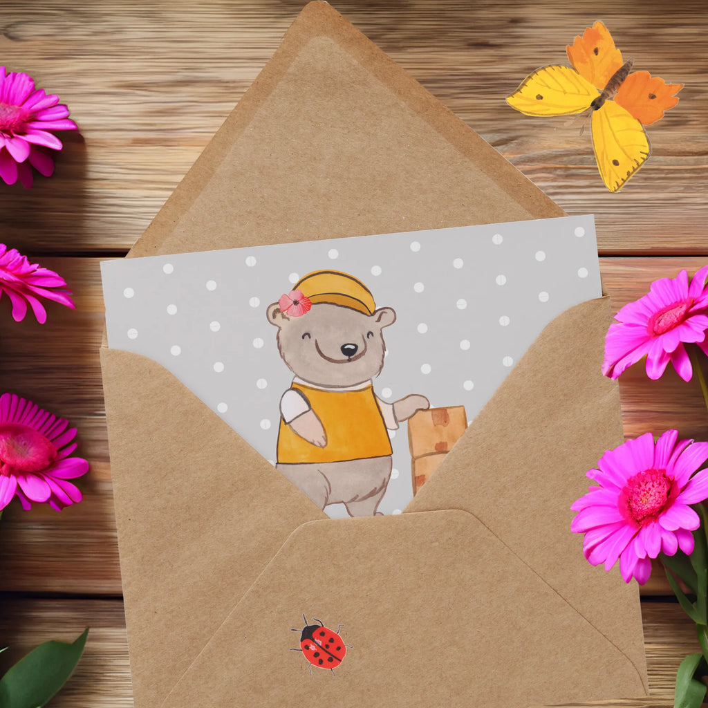 Deluxe Karte Paketzustellerin Herz Hochwertige Grußkarte, Glückwunschkarte, Klappkarte, Hochzeitskarte, Einladungskarte, Karte, Grußkarte, Geburtstagskarte, Hochwertige Klappkarte, Beruf, Ausbildung, Jubiläum, Abschied, Rente, Kollege, Kollegin, Geschenk, Schenken, Arbeitskollege, Mitarbeiter, Firma, Danke, Dankeschön, Zustellservice Pakete, Paketbotin, Paketzustellerin