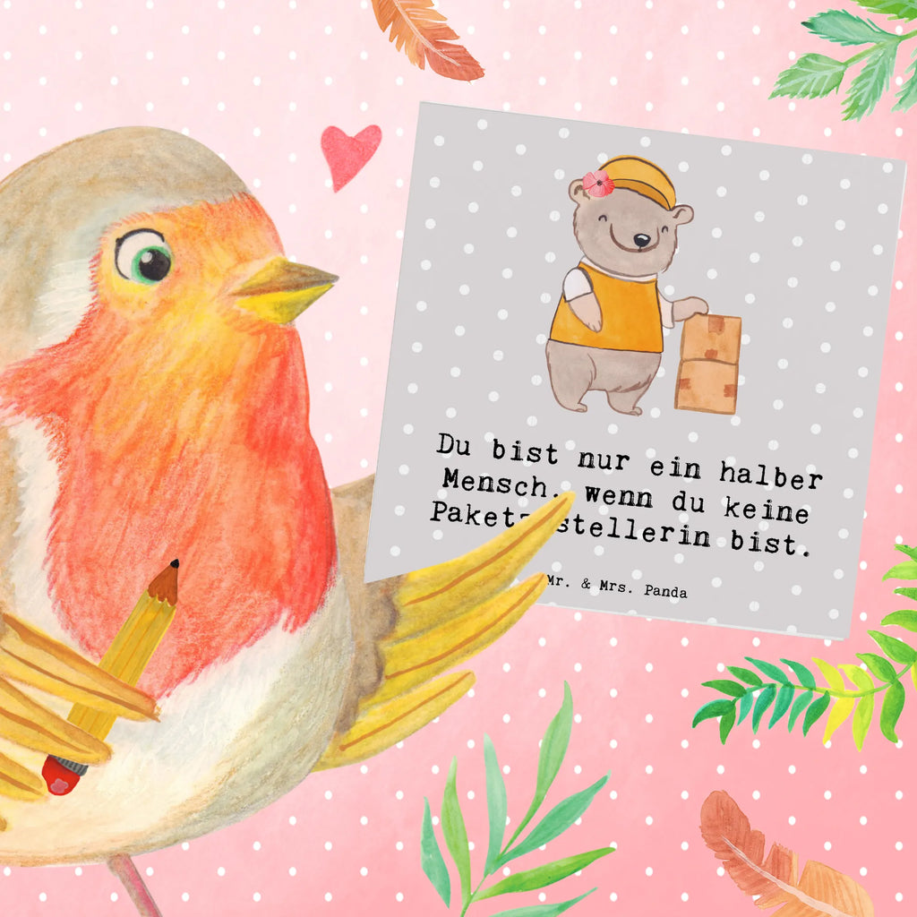 Deluxe Karte Paketzustellerin Herz Hochwertige Grußkarte, Glückwunschkarte, Klappkarte, Hochzeitskarte, Einladungskarte, Karte, Grußkarte, Geburtstagskarte, Hochwertige Klappkarte, Beruf, Ausbildung, Jubiläum, Abschied, Rente, Kollege, Kollegin, Geschenk, Schenken, Arbeitskollege, Mitarbeiter, Firma, Danke, Dankeschön, Zustellservice Pakete, Paketbotin, Paketzustellerin