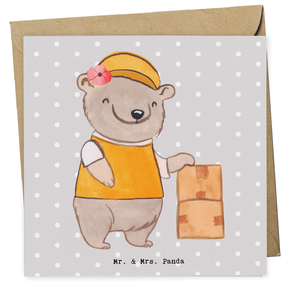 Deluxe Karte Paketzustellerin Herz Hochwertige Grußkarte, Glückwunschkarte, Klappkarte, Hochzeitskarte, Einladungskarte, Karte, Grußkarte, Geburtstagskarte, Hochwertige Klappkarte, Beruf, Ausbildung, Jubiläum, Abschied, Rente, Kollege, Kollegin, Geschenk, Schenken, Arbeitskollege, Mitarbeiter, Firma, Danke, Dankeschön, Zustellservice Pakete, Paketbotin, Paketzustellerin