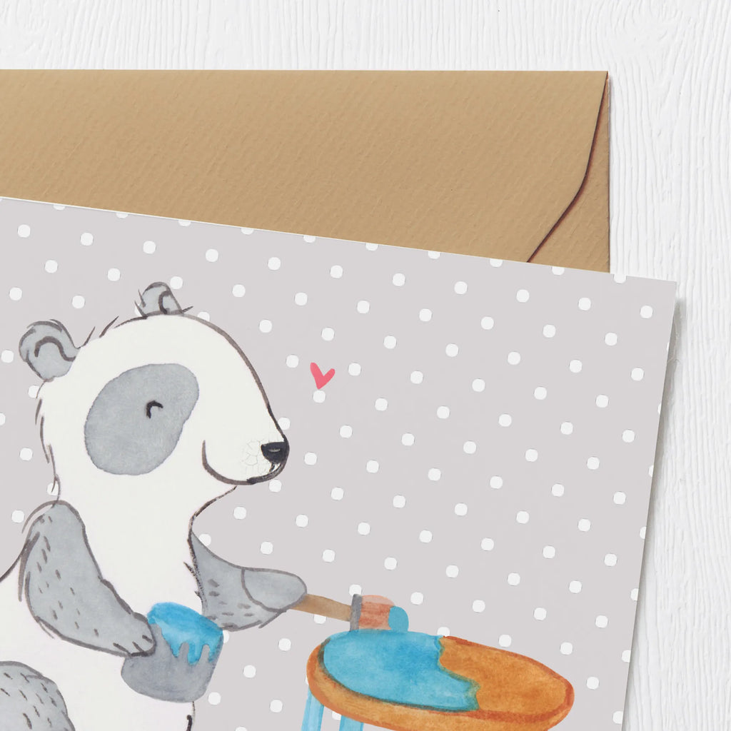 Deluxe Karte Panda Möbel restaurieren Glückwunschkarte, Hochwertige Grußkarte, Klappkarte, Karte, Hochzeitskarte, Geburtstagskarte, Grußkarte, Einladungskarte, Hochwertige Klappkarte, Geschenk, Sport, Sportart, Hobby, Schenken, Danke, Dankeschön, Auszeichnung, Gewinn, Sportler, Handwerk, Möbel restaurieren, antike Möbel restaurieren, Restaurator