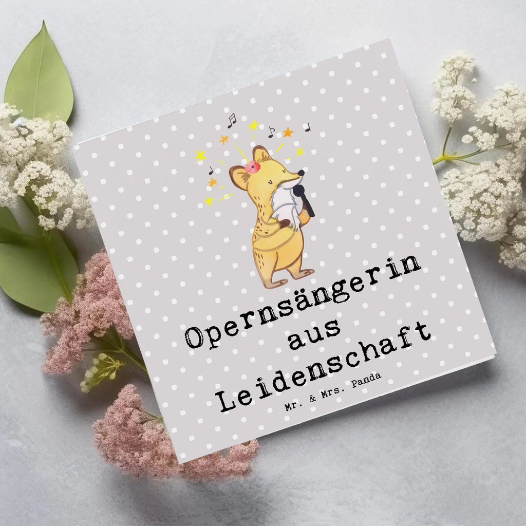 Deluxe Karte Opernsängerin Leidenschaft Grußkarte, Klappkarte, Glückwunschkarte, faltkarte, doppelkarte, anlasskarte, Jubiläum, Beruf, Danke, Abschied, Geschenk, Kollegin, Arbeitskollege, Mitarbeiter, Firma, Rente, Kollege, Ausbildung, Schenken, Dankeschön