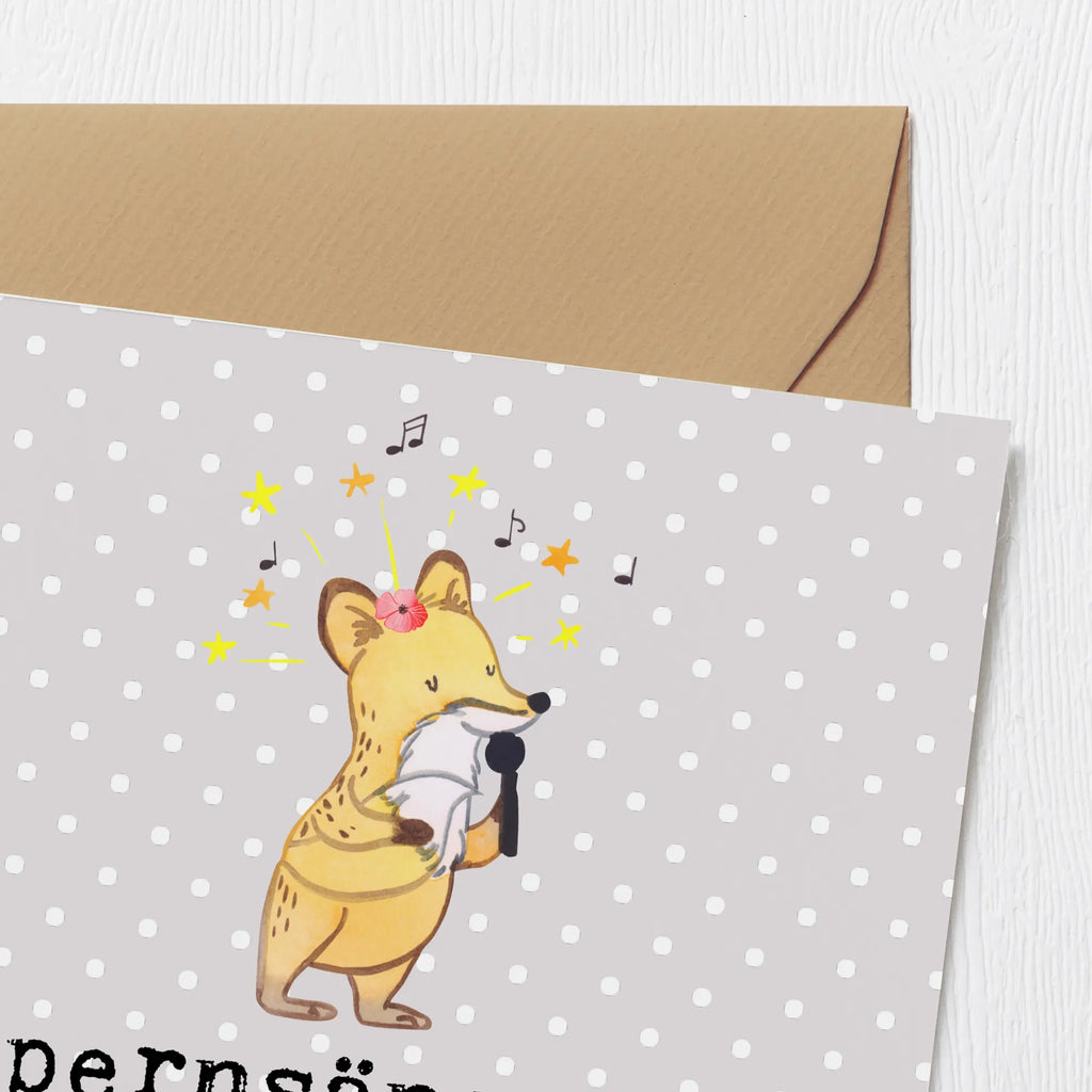 Deluxe Karte Opernsängerin Leidenschaft Grußkarte, Klappkarte, Glückwunschkarte, faltkarte, doppelkarte, anlasskarte, Jubiläum, Beruf, Danke, Abschied, Geschenk, Kollegin, Arbeitskollege, Mitarbeiter, Firma, Rente, Kollege, Ausbildung, Schenken, Dankeschön