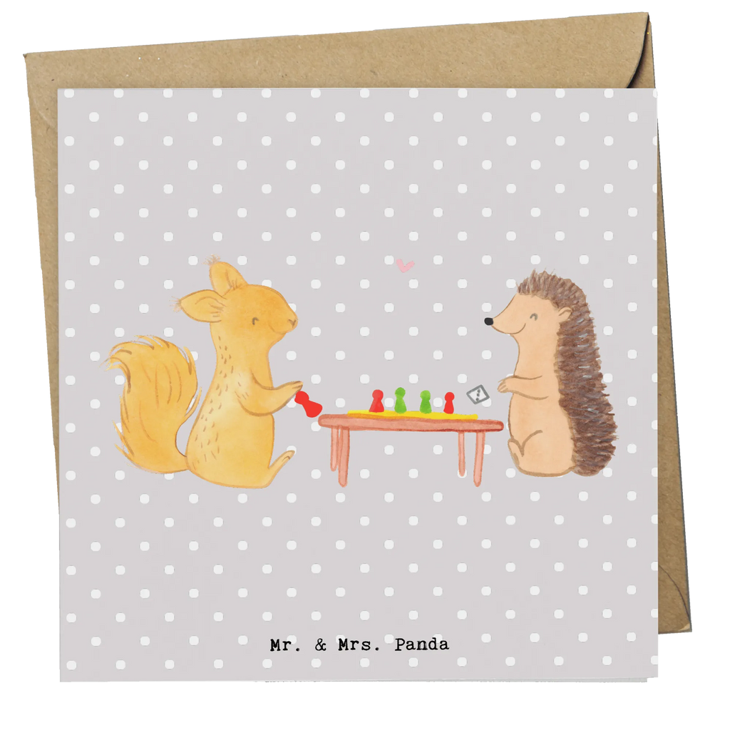 Deluxe Card Squirrel board games Glückwunschkarte, Einladungskarte, Karte, Klappkarte, Hochwertige Klappkarte, Geburtstagskarte, Hochzeitskarte, Grußkarte, Hochwertige Grußkarte, Geschenk, Sport, Sportart, Hobby, Schenken, Danke, Dankeschön, Auszeichnung, Gewinn, Sportler, Spielen, Gesellschaftsspiele, Spieleabend