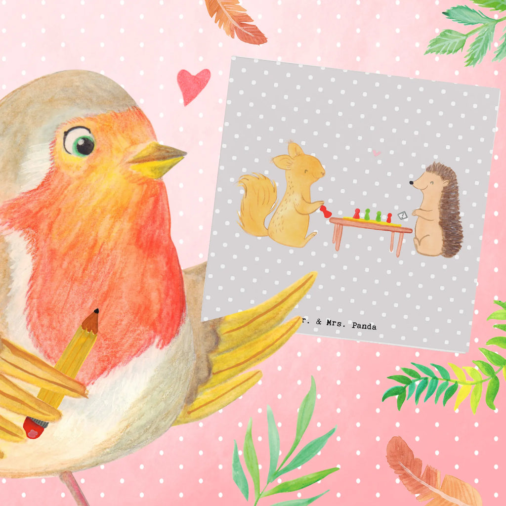 Deluxe Card Squirrel board games Glückwunschkarte, Einladungskarte, Karte, Klappkarte, Hochwertige Klappkarte, Geburtstagskarte, Hochzeitskarte, Grußkarte, Hochwertige Grußkarte, Geschenk, Sport, Sportart, Hobby, Schenken, Danke, Dankeschön, Auszeichnung, Gewinn, Sportler, Spielen, Gesellschaftsspiele, Spieleabend