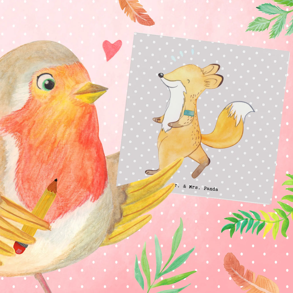 Deluxe Card Fox Jog Hochwertige Grußkarte, Grußkarte, Glückwunschkarte, Einladungskarte, Hochzeitskarte, Hochwertige Klappkarte, Geburtstagskarte, Klappkarte, Karte, Geschenk, Sport, Sportart, Hobby, Schenken, Danke, Dankeschön, Auszeichnung, Gewinn, Sportler, Dauerlauf, Laufen, Joggen, Laufsport