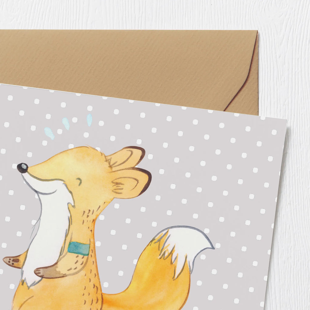 Deluxe Card Fox Jog Hochwertige Grußkarte, Grußkarte, Glückwunschkarte, Einladungskarte, Hochzeitskarte, Hochwertige Klappkarte, Geburtstagskarte, Klappkarte, Karte, Geschenk, Sport, Sportart, Hobby, Schenken, Danke, Dankeschön, Auszeichnung, Gewinn, Sportler, Dauerlauf, Laufen, Joggen, Laufsport