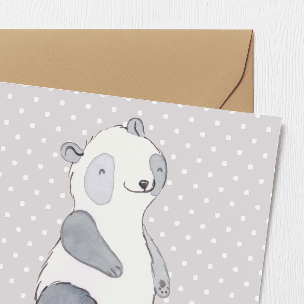 Deluxe Card panda roller blading Klappkarte, Hochzeitskarte, Einladungskarte, Karte, Hochwertige Grußkarte, Glückwunschkarte, Hochwertige Klappkarte, Geburtstagskarte, Grußkarte, Geschenk, Sport, Sportart, Hobby, Schenken, Danke, Dankeschön, Auszeichnung, Gewinn, Sportler, Rollschuh fahren, Inliner fahren, inlinern