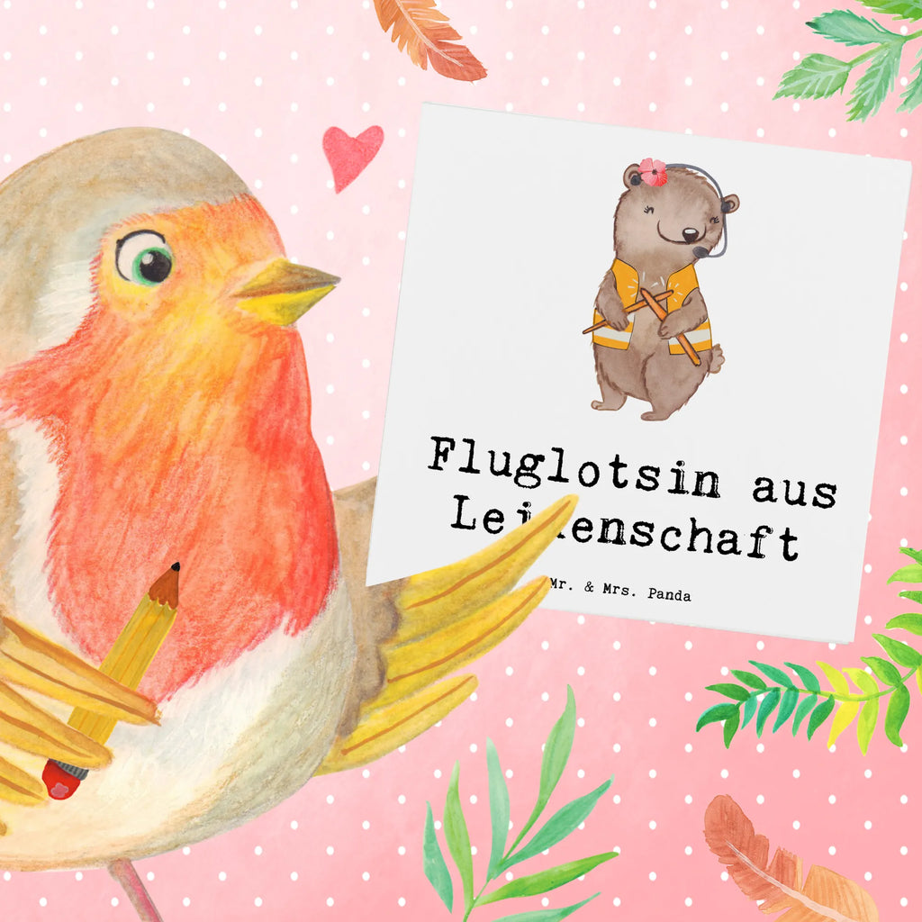 Deluxe Karte Fluglotsin Leidenschaft Hochwertige Grußkarte, Geburtstagskarte, Karte, Grußkarte, Einladungskarte, Hochwertige Klappkarte, Hochzeitskarte, Glückwunschkarte, Klappkarte, Beruf, Ausbildung, Jubiläum, Abschied, Rente, Kollege, Kollegin, Geschenk, Schenken, Arbeitskollege, Mitarbeiter, Firma, Danke, Dankeschön, Flugsicherung, Luftfahrtpersonal, Flugverkehrsleiterin, Fluglotsin