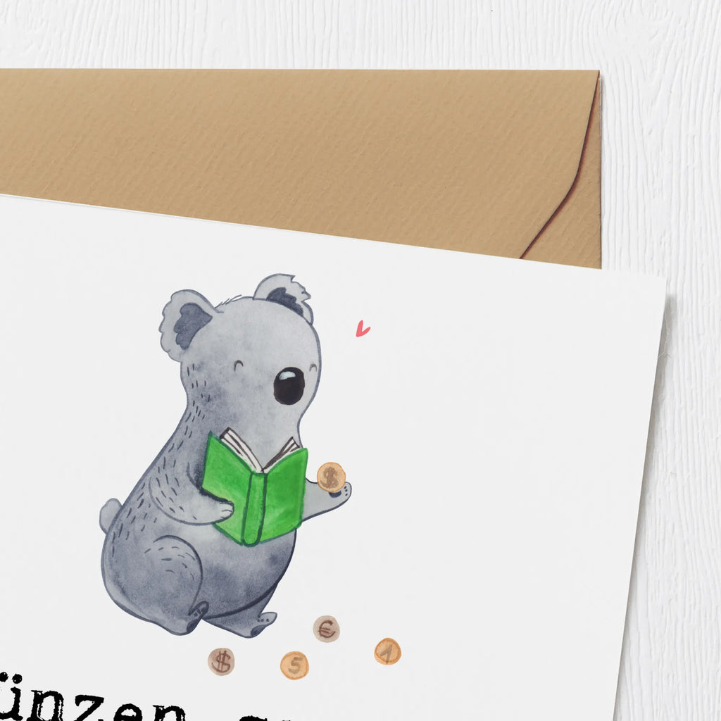 Deluxe Karte Koala Münzen sammeln Glückwunschkarte, Grußkarte, faltkarte, Klappkarte, doppelkarte, Danke, Sport, Auszeichnung, Sportler, Hobby, Schenken, Sportart, Gewinn, Dankeschön, Geschenk, Münzen aus Aller Welt, Numismatik, Münzen Sammeln