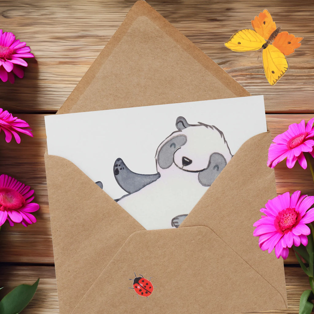 Deluxe Karte Panda Kampfkunst Geburtstagskarte, Karte, Einladungskarte, Glückwunschkarte, Hochwertige Grußkarte, Klappkarte, Grußkarte, Hochwertige Klappkarte, Hochzeitskarte, Geschenk, Sport, Sportart, Hobby, Schenken, Danke, Dankeschön, Auszeichnung, Gewinn, Sportler, Selbstverteidigung, Kampfsportarten, Kampfkunst