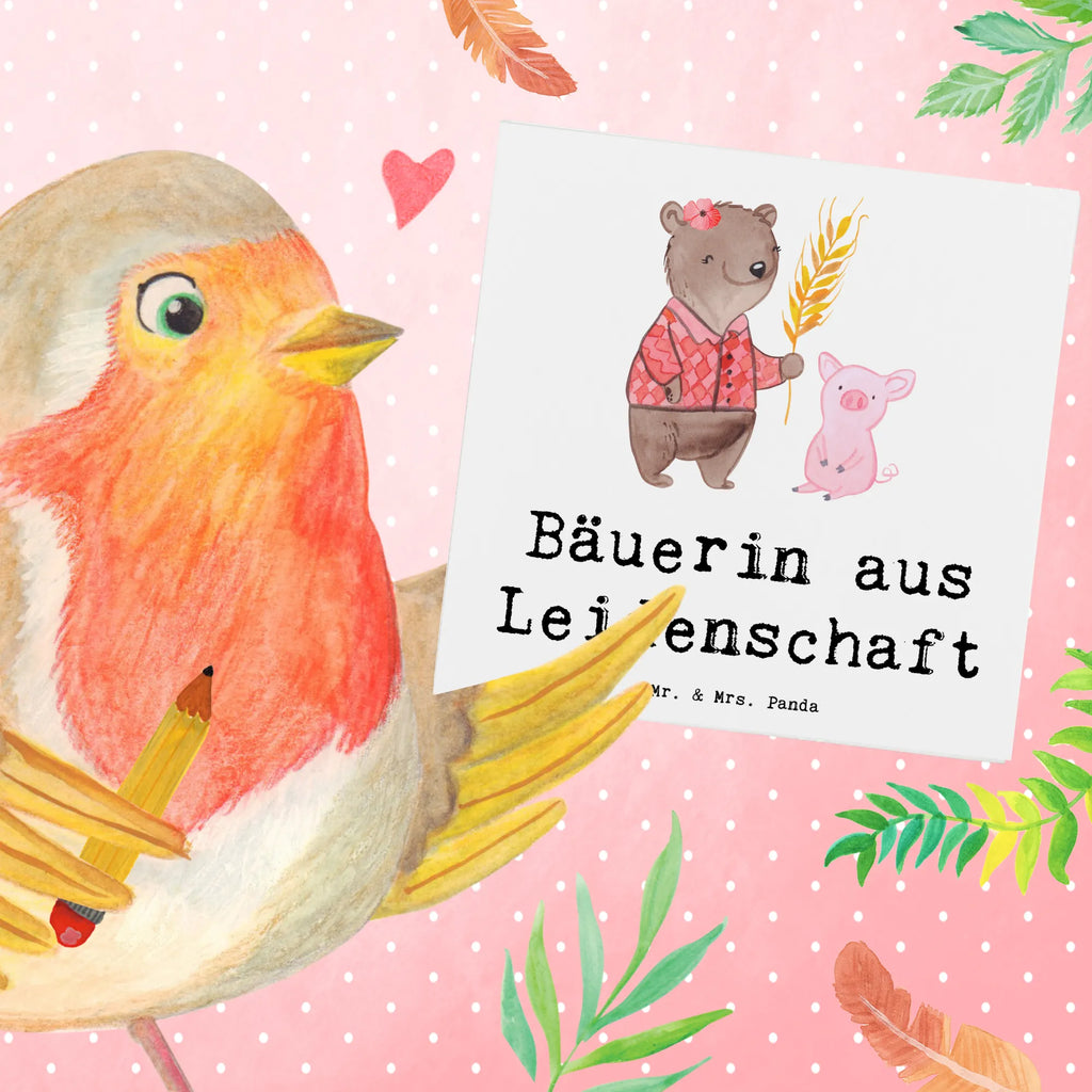 Deluxe Card Female Farmer Passion Klappkarte, Karte, Glückwunschkarte, Hochwertige Grußkarte, Hochzeitskarte, Einladungskarte, Geburtstagskarte, Hochwertige Klappkarte, Grußkarte, Beruf, Ausbildung, Jubiläum, Abschied, Rente, Kollege, Kollegin, Geschenk, Schenken, Arbeitskollege, Mitarbeiter, Firma, Danke, Dankeschön, Tierwirtin, Farmerin, Agronomin, Bäuerin, Bauernhof, Landwirtin