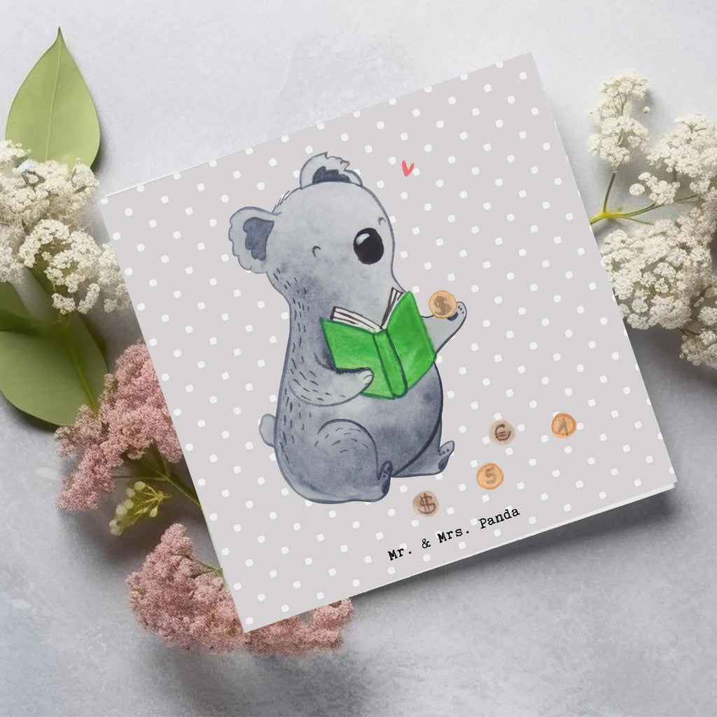 Deluxe Karte Koala Münzen sammeln Glückwunschkarte, Grußkarte, faltkarte, Klappkarte, doppelkarte, Danke, Sport, Auszeichnung, Sportler, Hobby, Schenken, Sportart, Gewinn, Dankeschön, Geschenk, Münzen aus Aller Welt, Numismatik, Münzen Sammeln
