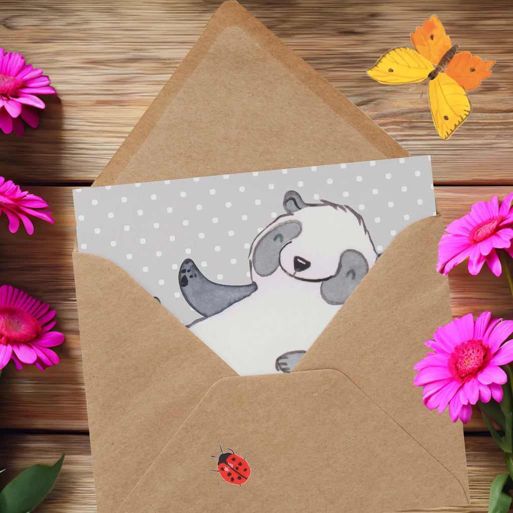 Deluxe Karte Panda Kampfkunst Geburtstagskarte, Karte, Einladungskarte, Glückwunschkarte, Hochwertige Grußkarte, Klappkarte, Grußkarte, Hochwertige Klappkarte, Hochzeitskarte, Geschenk, Sport, Sportart, Hobby, Schenken, Danke, Dankeschön, Auszeichnung, Gewinn, Sportler, Selbstverteidigung, Kampfsportarten, Kampfkunst