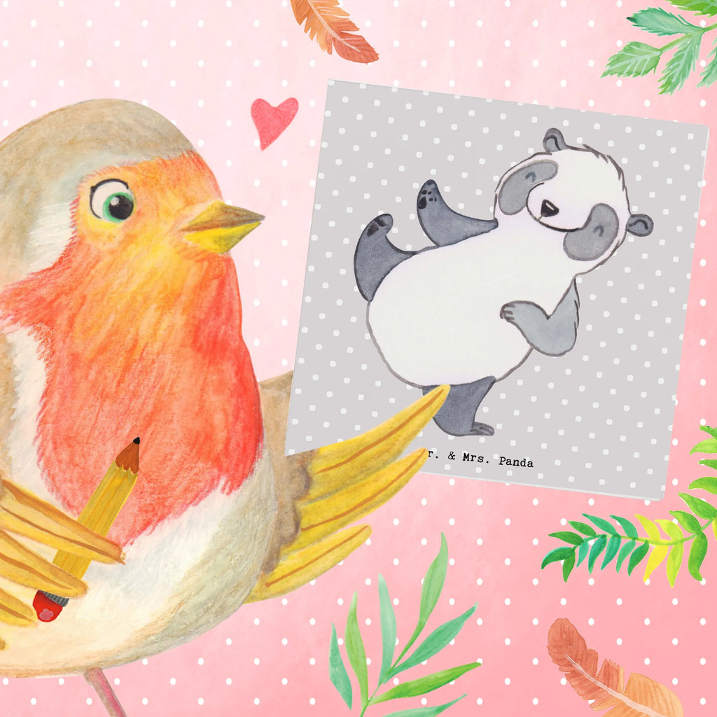 Deluxe Karte Panda Kampfkunst Geburtstagskarte, Karte, Einladungskarte, Glückwunschkarte, Hochwertige Grußkarte, Klappkarte, Grußkarte, Hochwertige Klappkarte, Hochzeitskarte, Geschenk, Sport, Sportart, Hobby, Schenken, Danke, Dankeschön, Auszeichnung, Gewinn, Sportler, Selbstverteidigung, Kampfsportarten, Kampfkunst