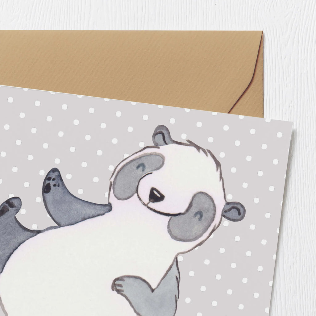 Deluxe Karte Panda Kampfkunst Geburtstagskarte, Karte, Einladungskarte, Glückwunschkarte, Hochwertige Grußkarte, Klappkarte, Grußkarte, Hochwertige Klappkarte, Hochzeitskarte, Geschenk, Sport, Sportart, Hobby, Schenken, Danke, Dankeschön, Auszeichnung, Gewinn, Sportler, Selbstverteidigung, Kampfsportarten, Kampfkunst