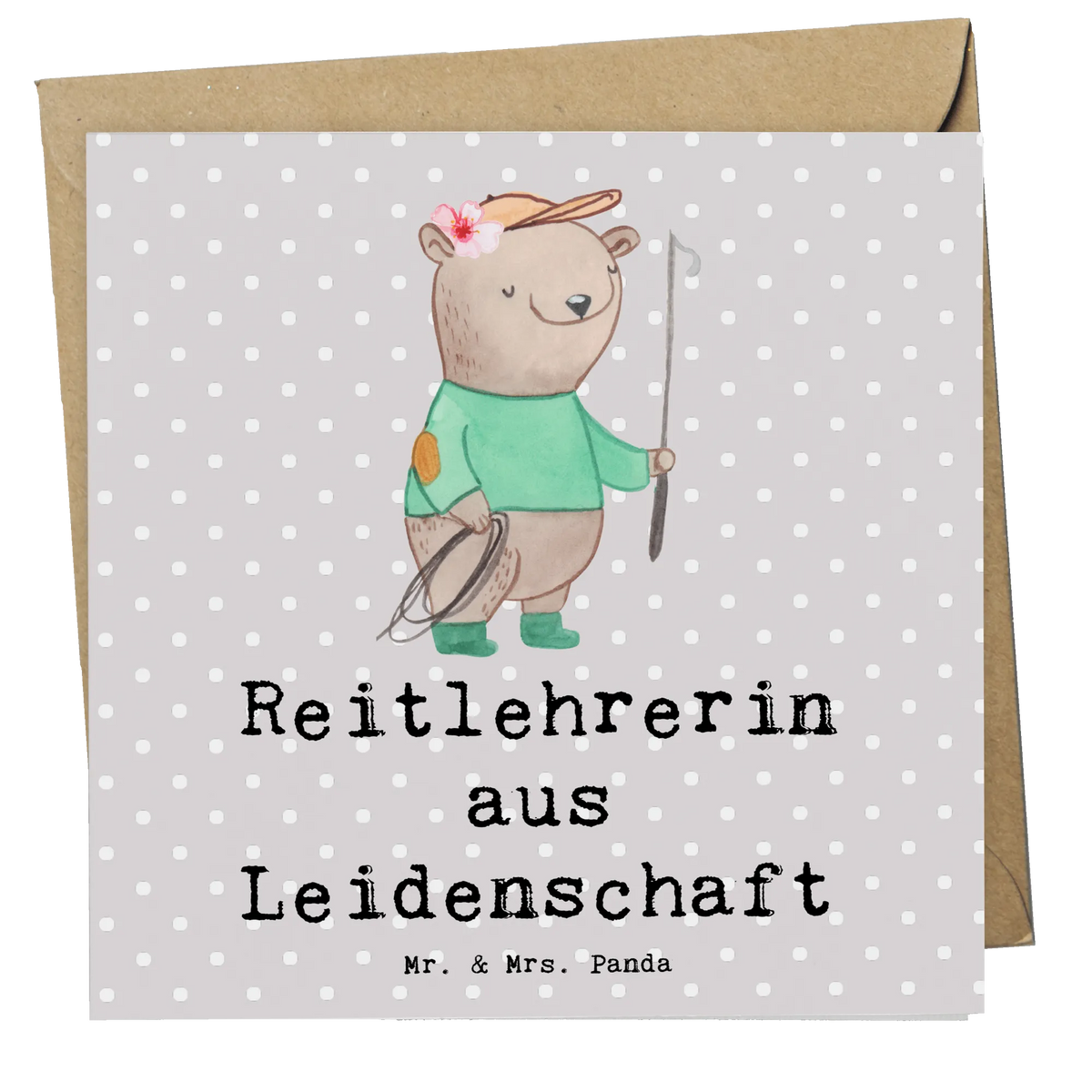 Deluxe Karte Reitlehrerin Leidenschaft