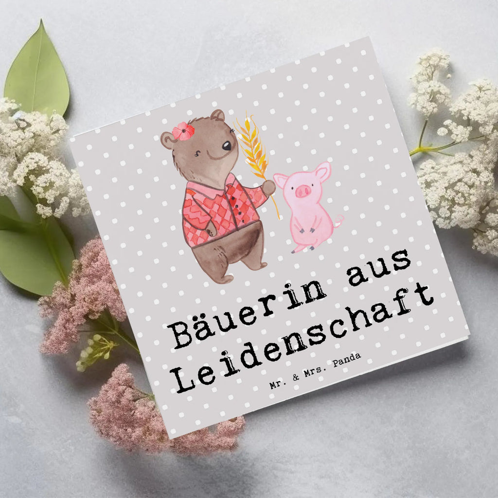 Deluxe Card Female Farmer Passion Klappkarte, Karte, Glückwunschkarte, Hochwertige Grußkarte, Hochzeitskarte, Einladungskarte, Geburtstagskarte, Hochwertige Klappkarte, Grußkarte, Beruf, Ausbildung, Jubiläum, Abschied, Rente, Kollege, Kollegin, Geschenk, Schenken, Arbeitskollege, Mitarbeiter, Firma, Danke, Dankeschön, Tierwirtin, Farmerin, Agronomin, Bäuerin, Bauernhof, Landwirtin